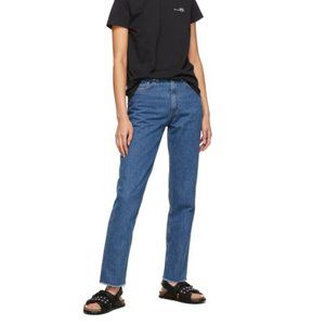 A.P.C. Jeans Rudie Long Indigo Size 27 Straight leg cut off raw hem